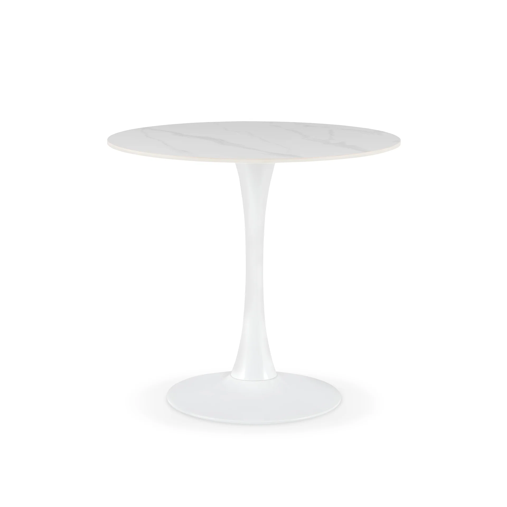 Tulesso Round Dining Table 80x75cm - Snow White - Image 9