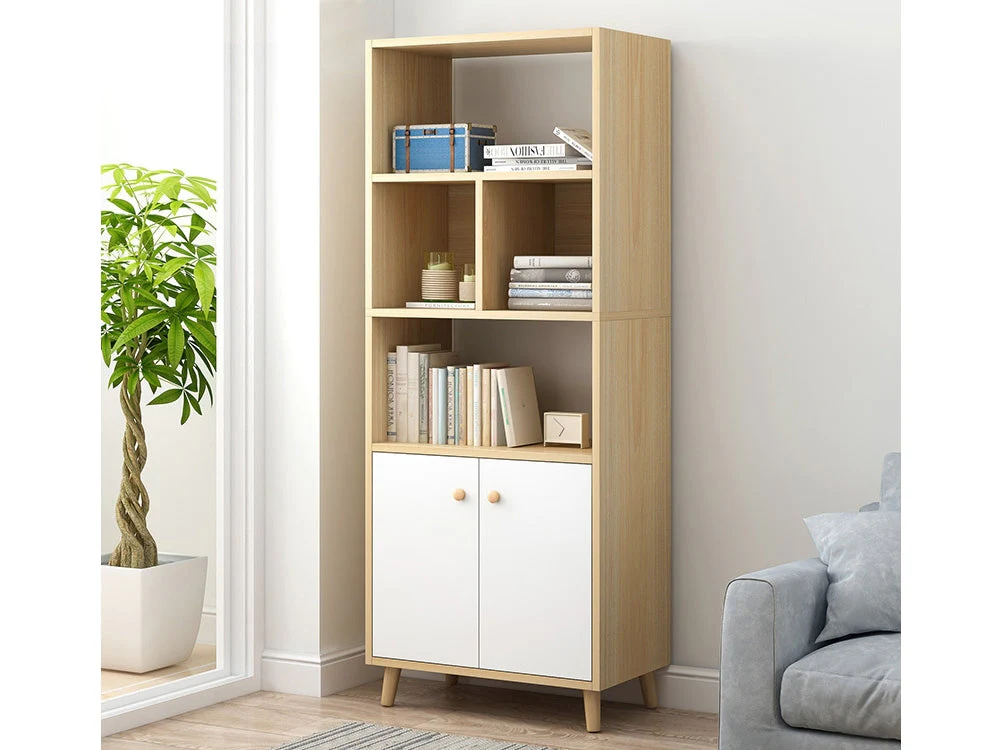 URMIA 150CM Bookshelf Display Storage Cabinet