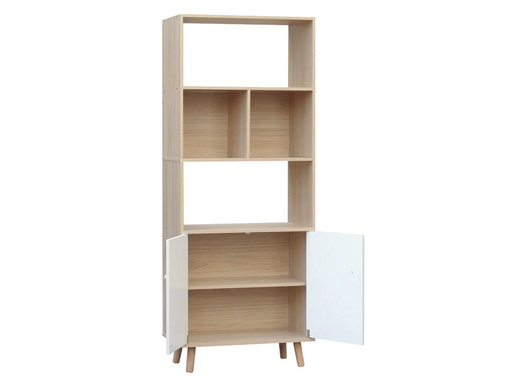 URMIA 150CM Bookshelf Display Storage Cabinet - Image 4