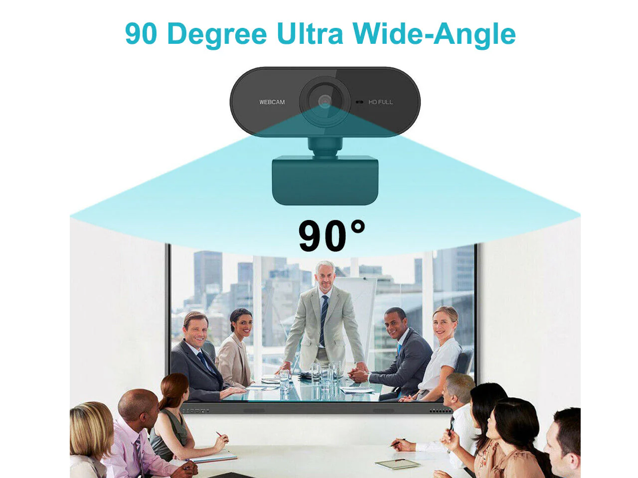 USB 1080P HD Webcam with Microphone (0.001m3 - 0.074kg) - Image 4