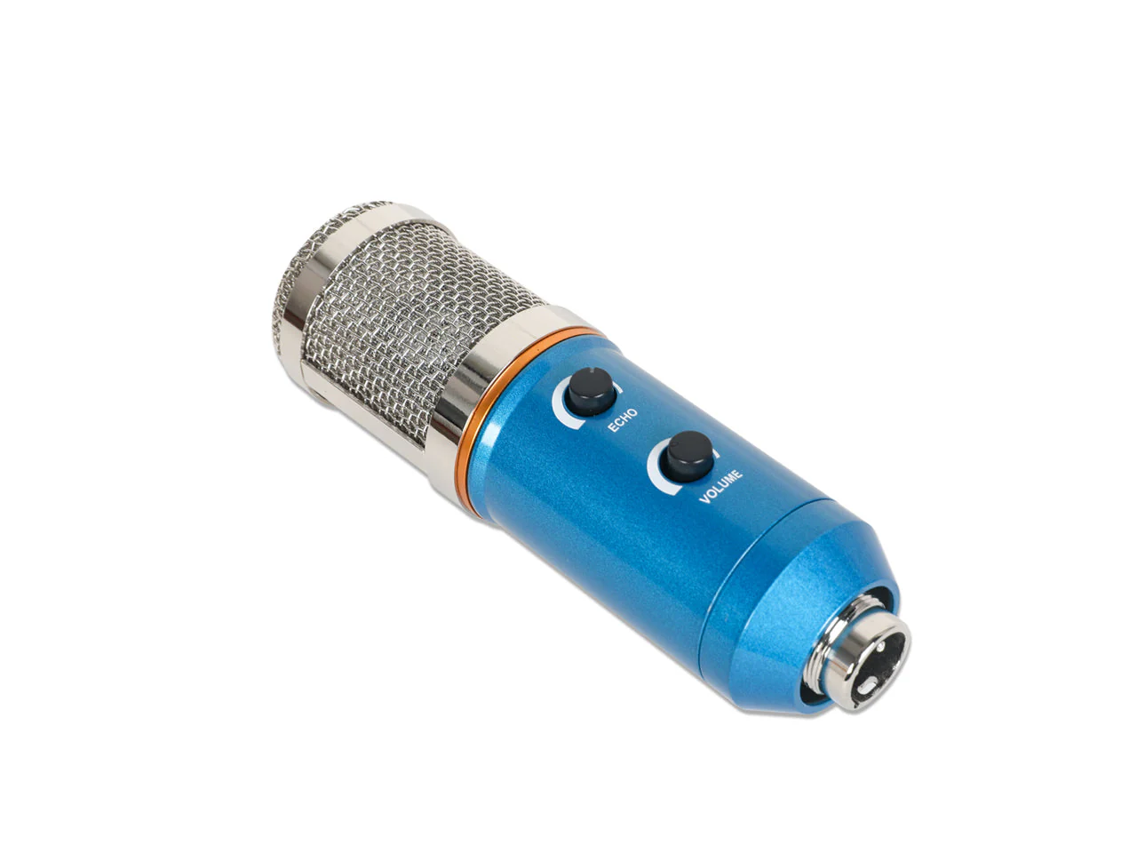 USB Condenser Microphone with Stand - Blue (0.002m3 - 0.6kg) - Image 3