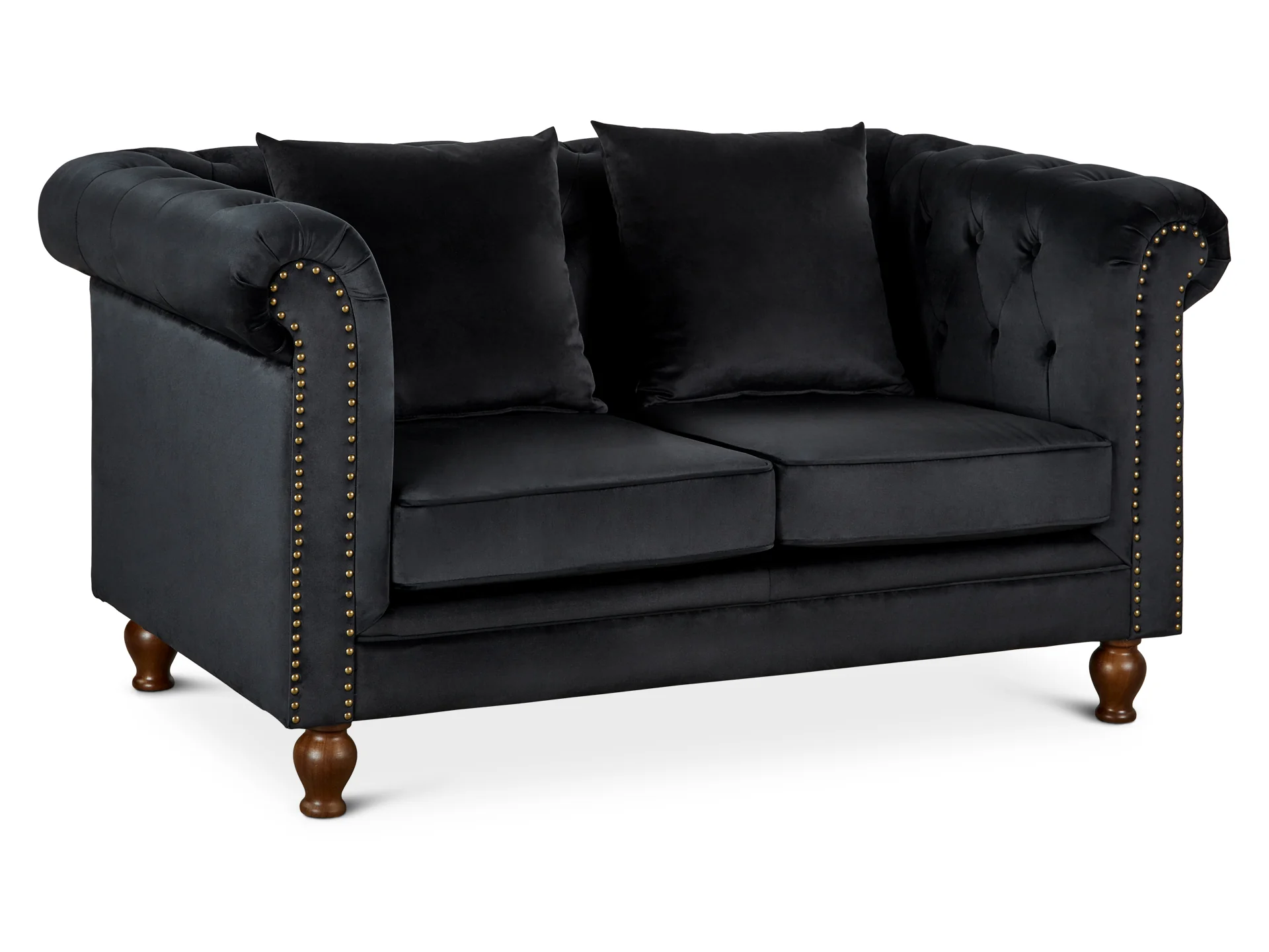 VAGAS 2 Seater Sofa - BLACK - Image 2