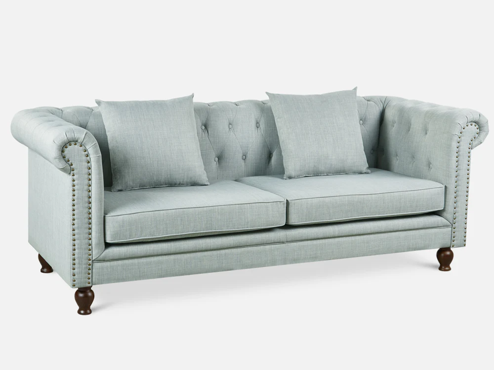 VAGAS 3 Seater Sofa - LIGHT GREY - Image 2