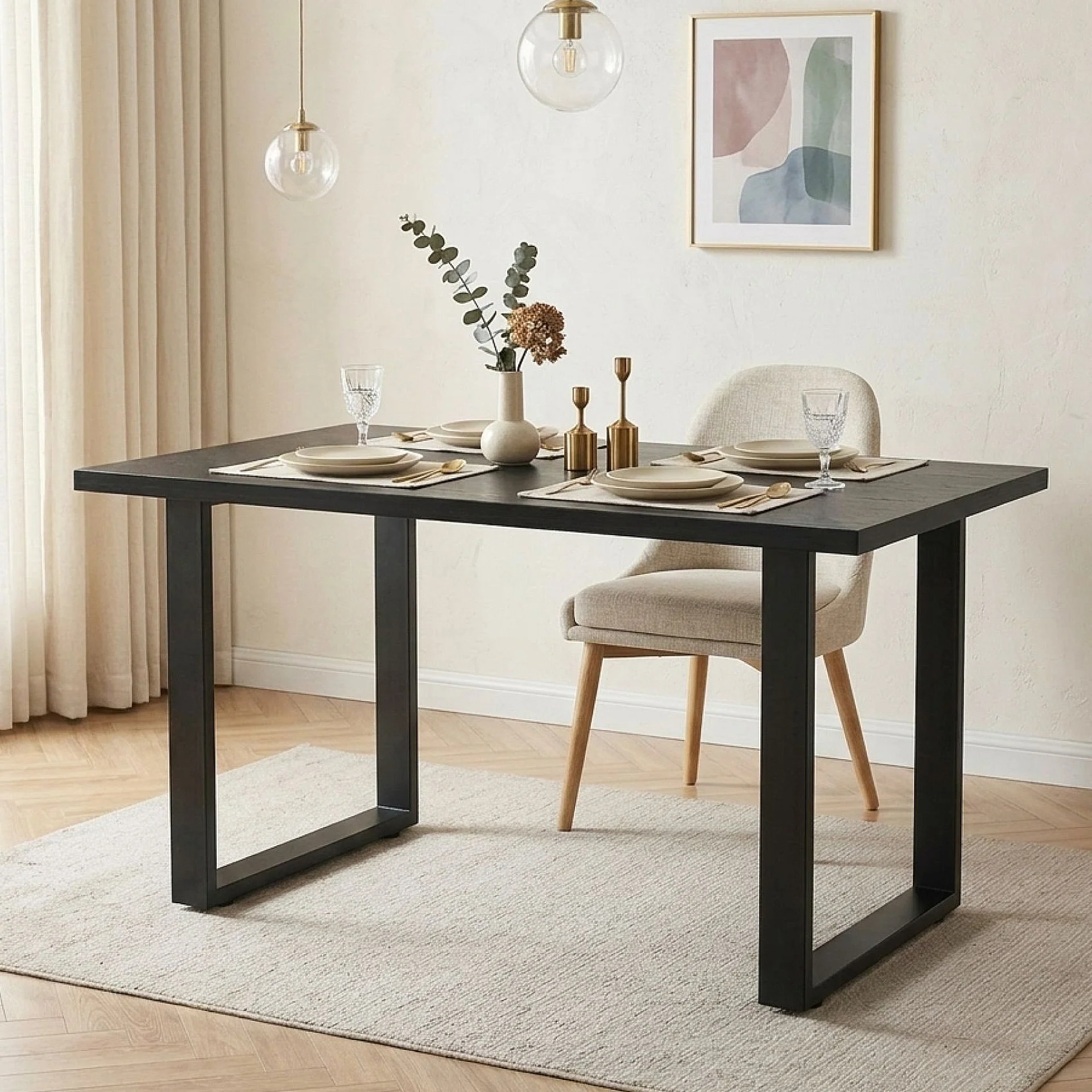 Varex Box Shape Metal Dining Table Legs 50x72.5cm - Set of 2 - Image 4