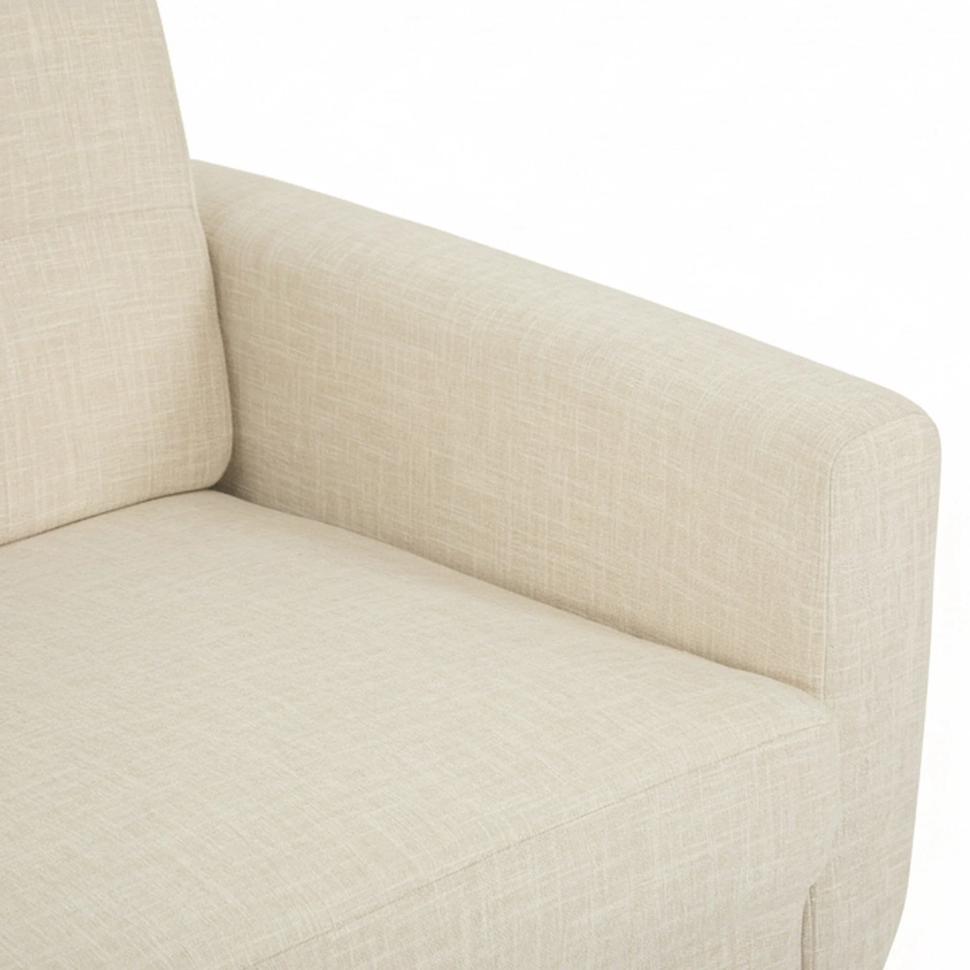 Vibe Linen 2 Seater Sofa - Beige - Image 10
