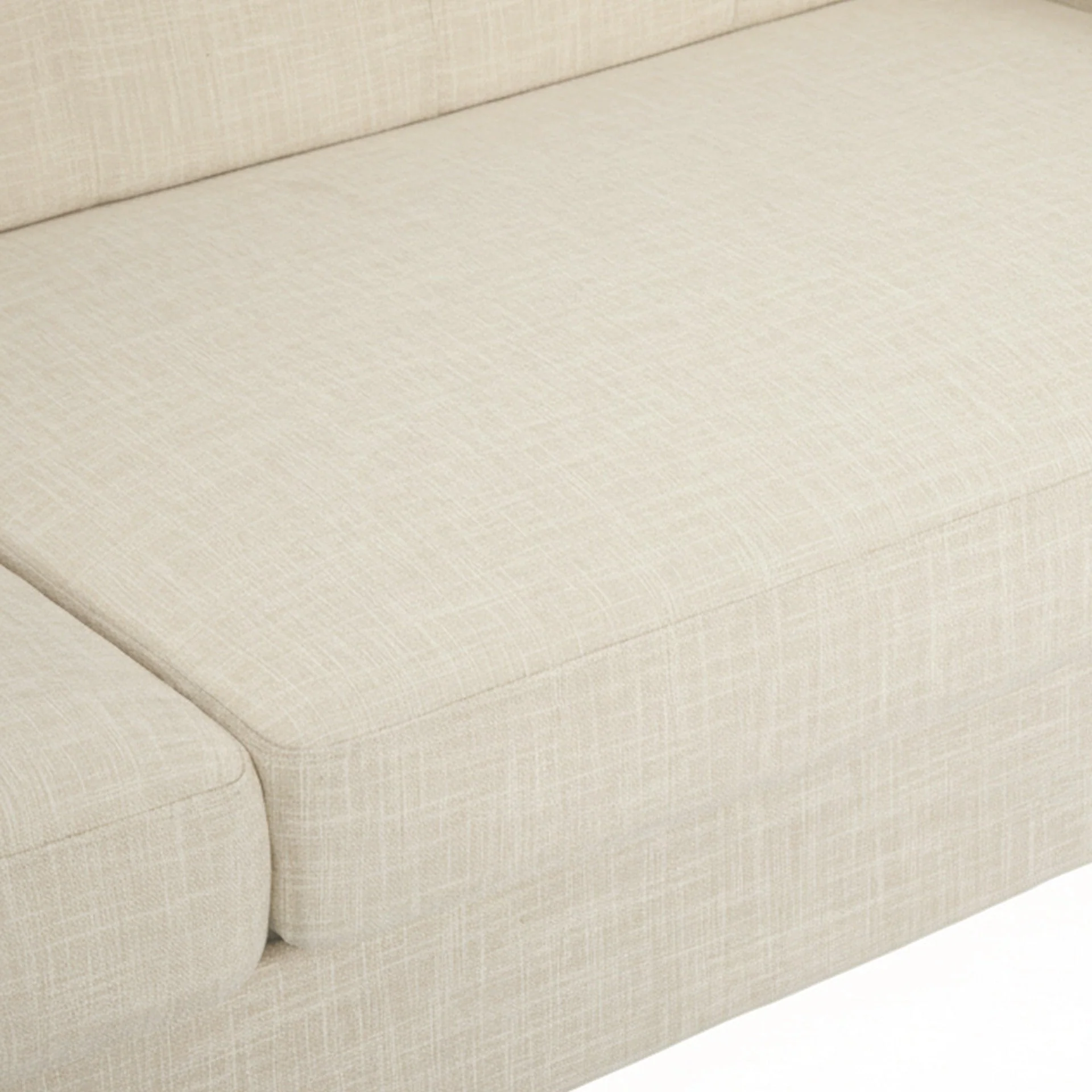 Vibe Linen 2 Seater Sofa - Beige - Image 9