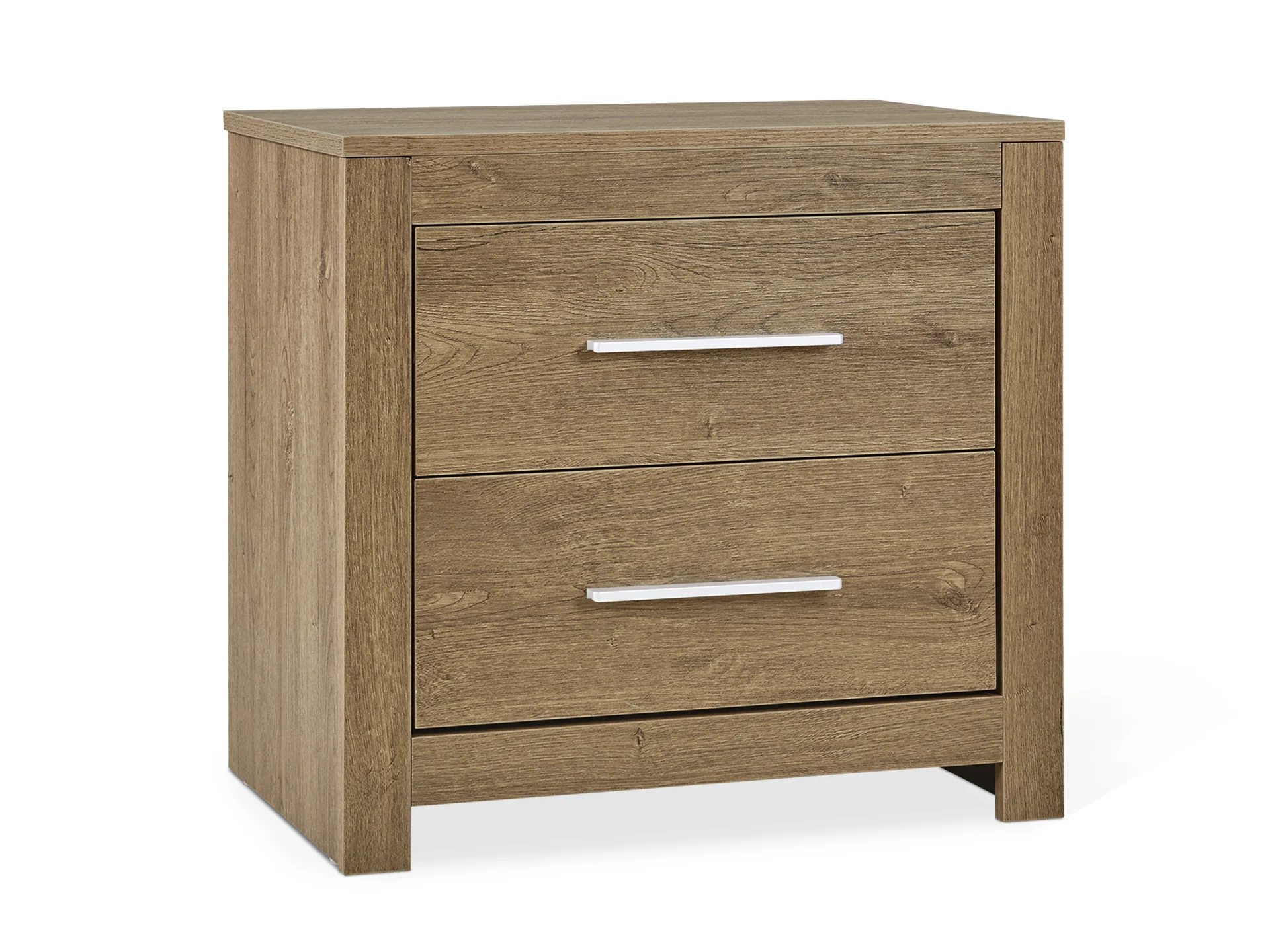 VICENTE Wooden Bedside Table - OAK - Image 2