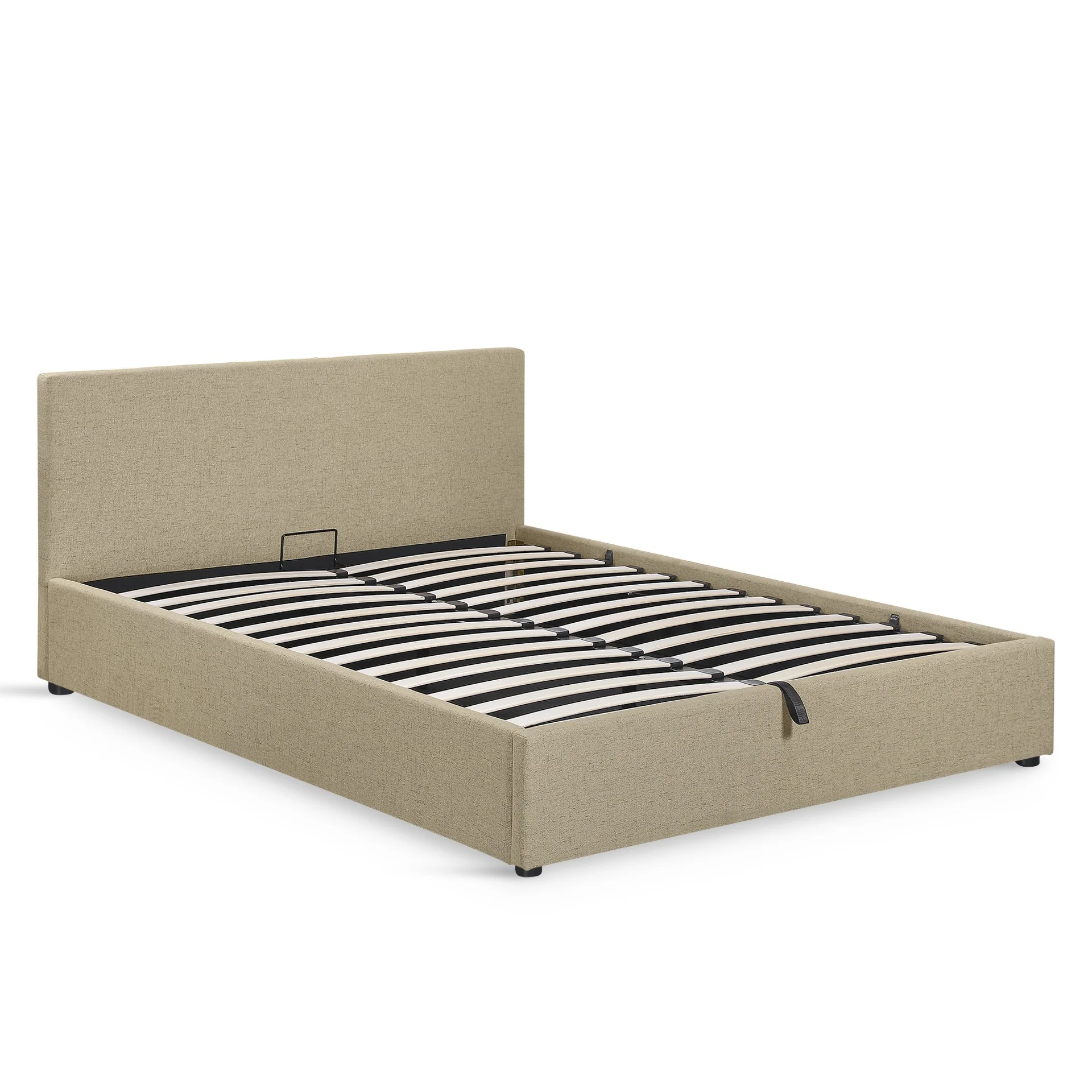 Violet Queen Gas Lift Bed Frame - Beige - Image 5