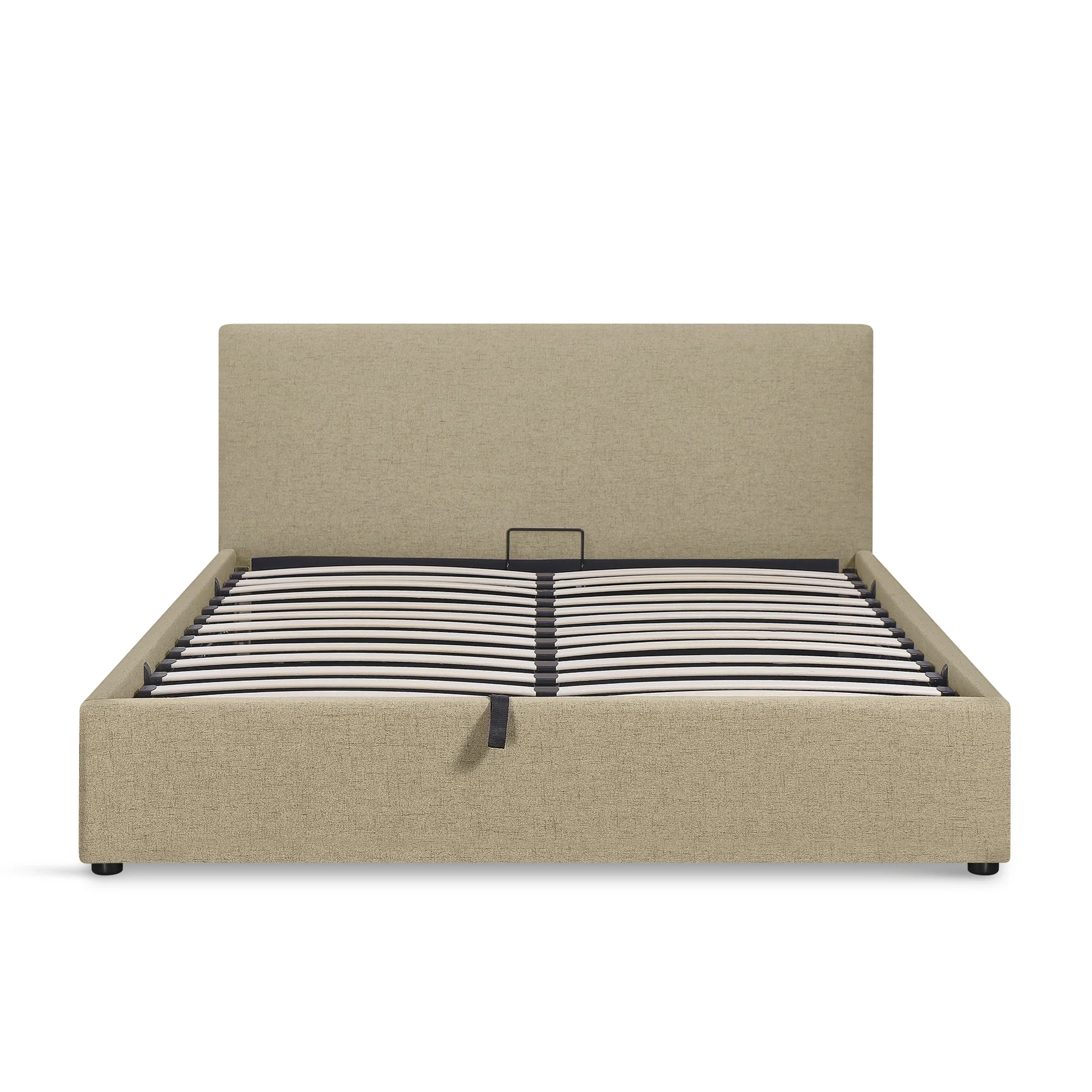 Violet Queen Gas Lift Bed Frame - Beige - Image 6