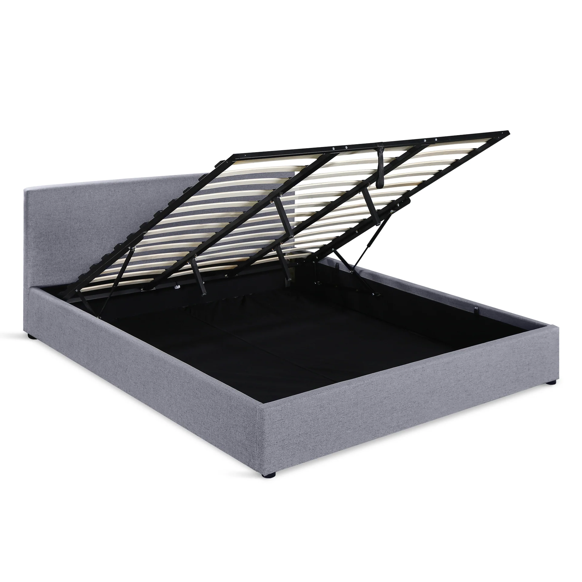 Violet Super King Gas Lift Bed Frame - Grey - Image 9