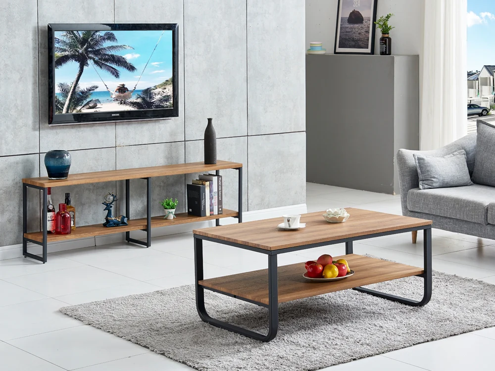WALLIS Coffee Table 2 Tiers - WALNUT - Image 2