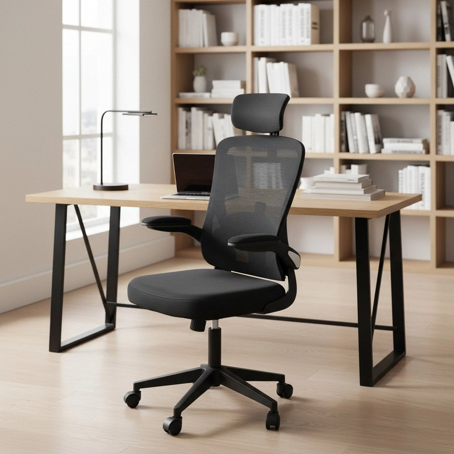 Wells Office Chair - Black - Image 2