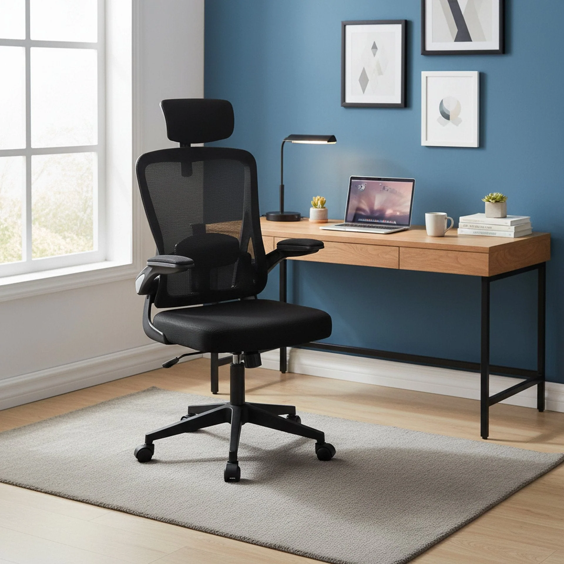 Wells Office Chair - Black - Image 4