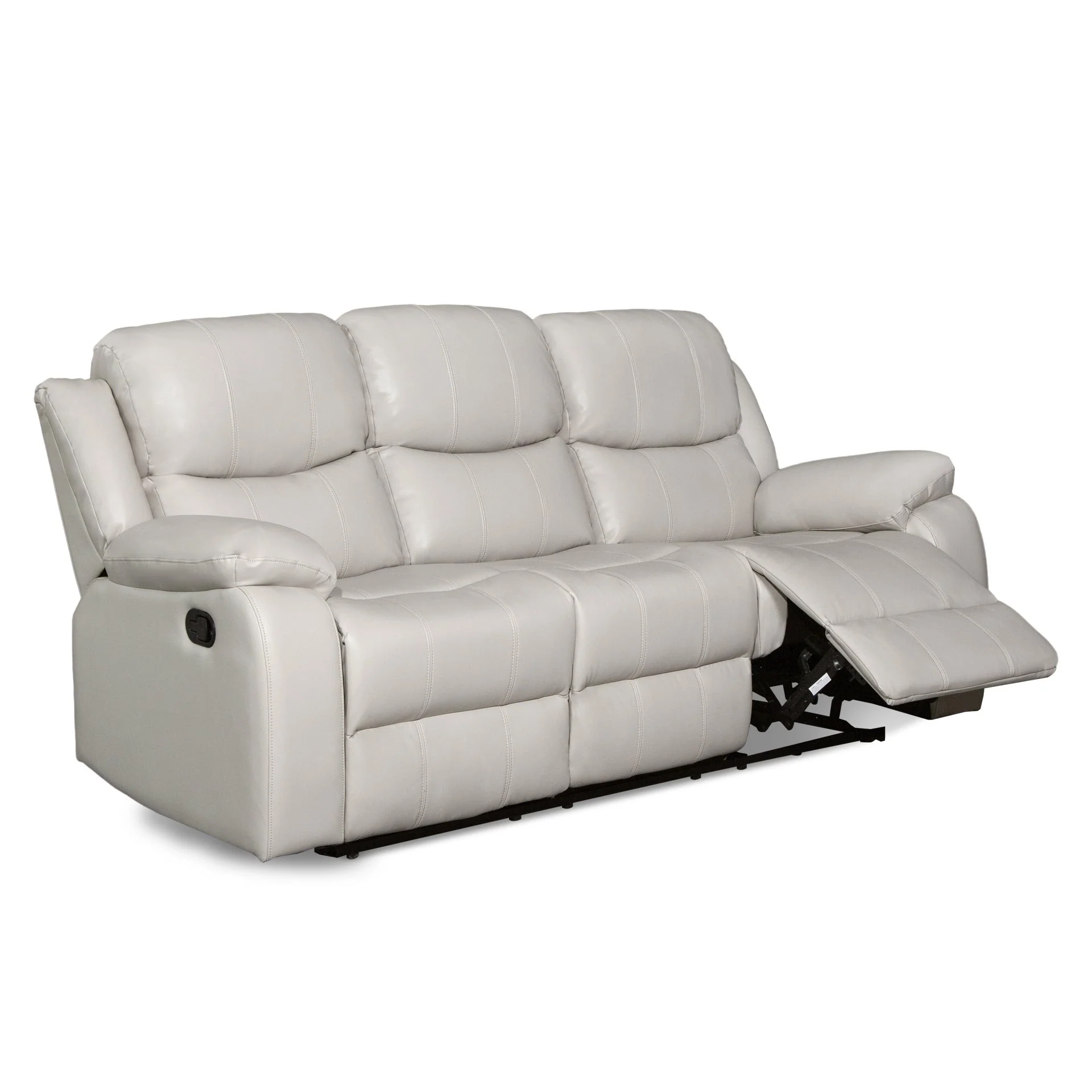 Wilson Manual 3 Seater Recliner Sofa - Beige - Image 9