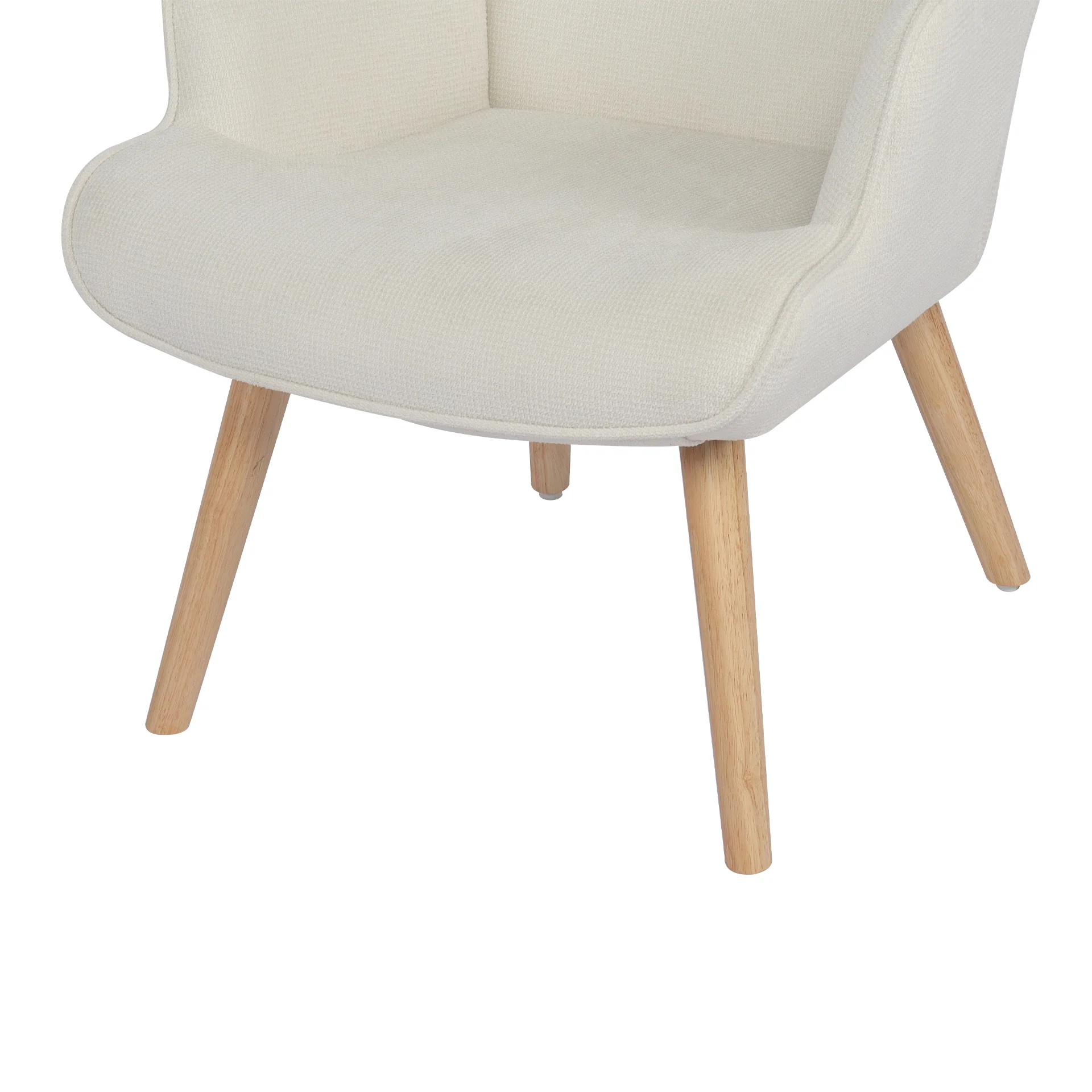 Wing Velvet Armchair - Beige - Image 12