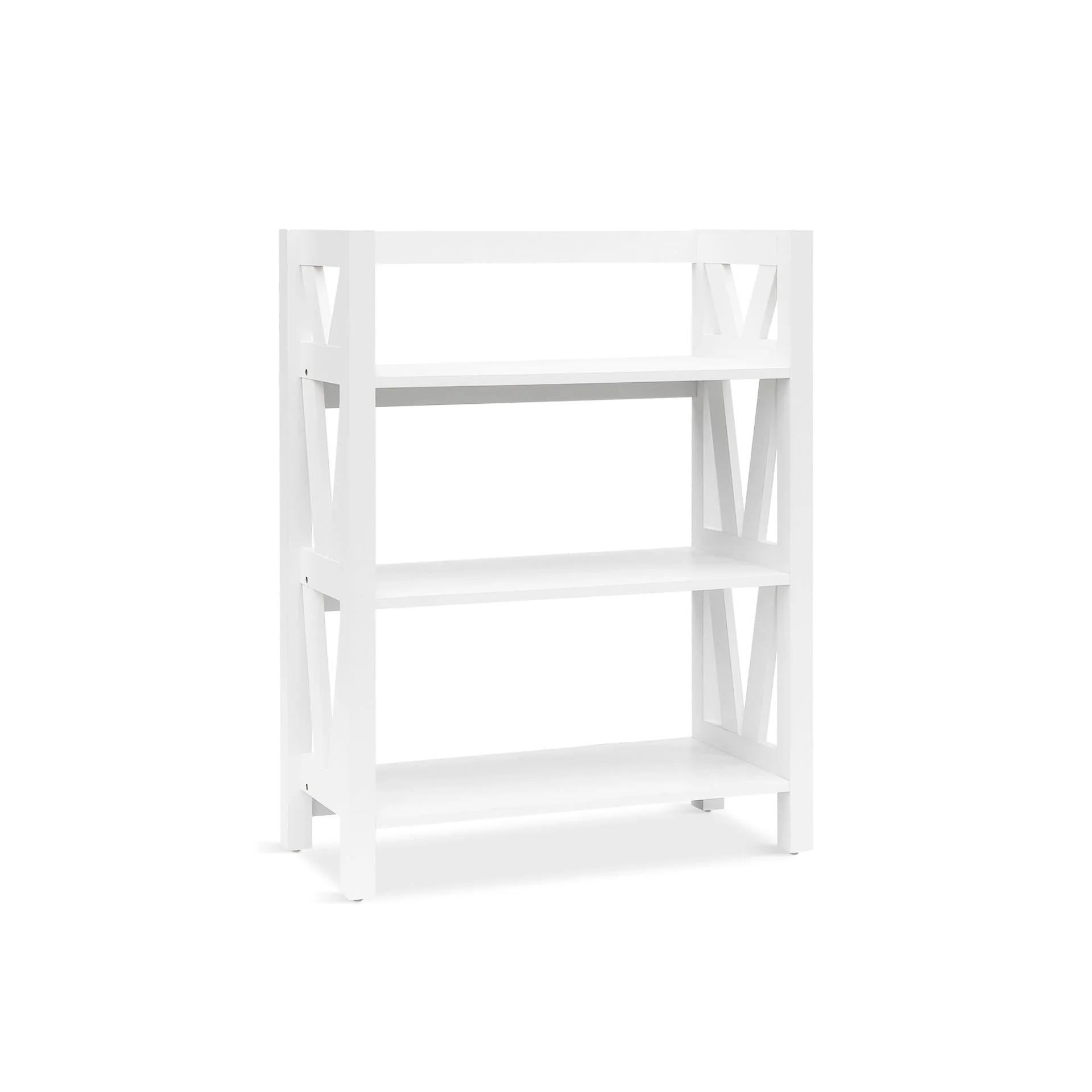 Wister 3 Tier Bookshelf - White - Image 4