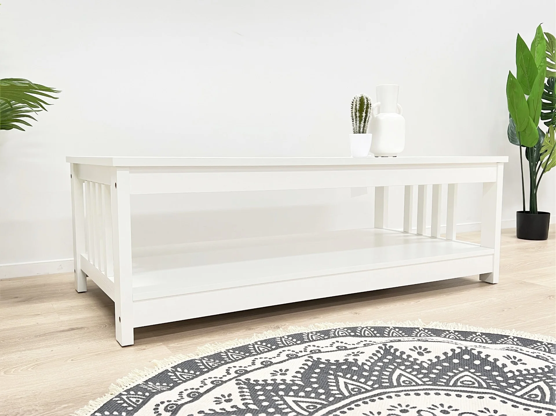 Wular Rectangle Coffee Table - White - Image 3