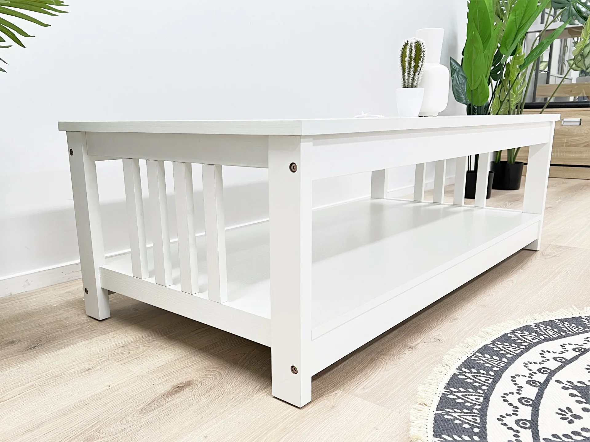 Wular Rectangle Coffee Table - White - Image 5