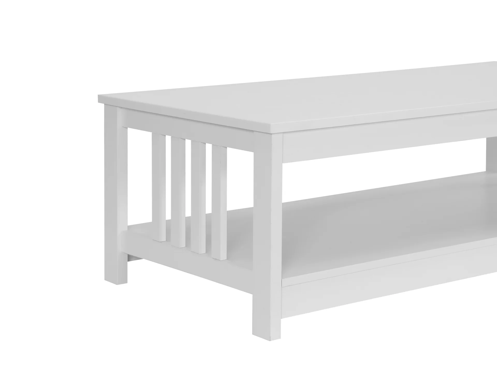 Wular Rectangle Coffee Table - White - Image 7
