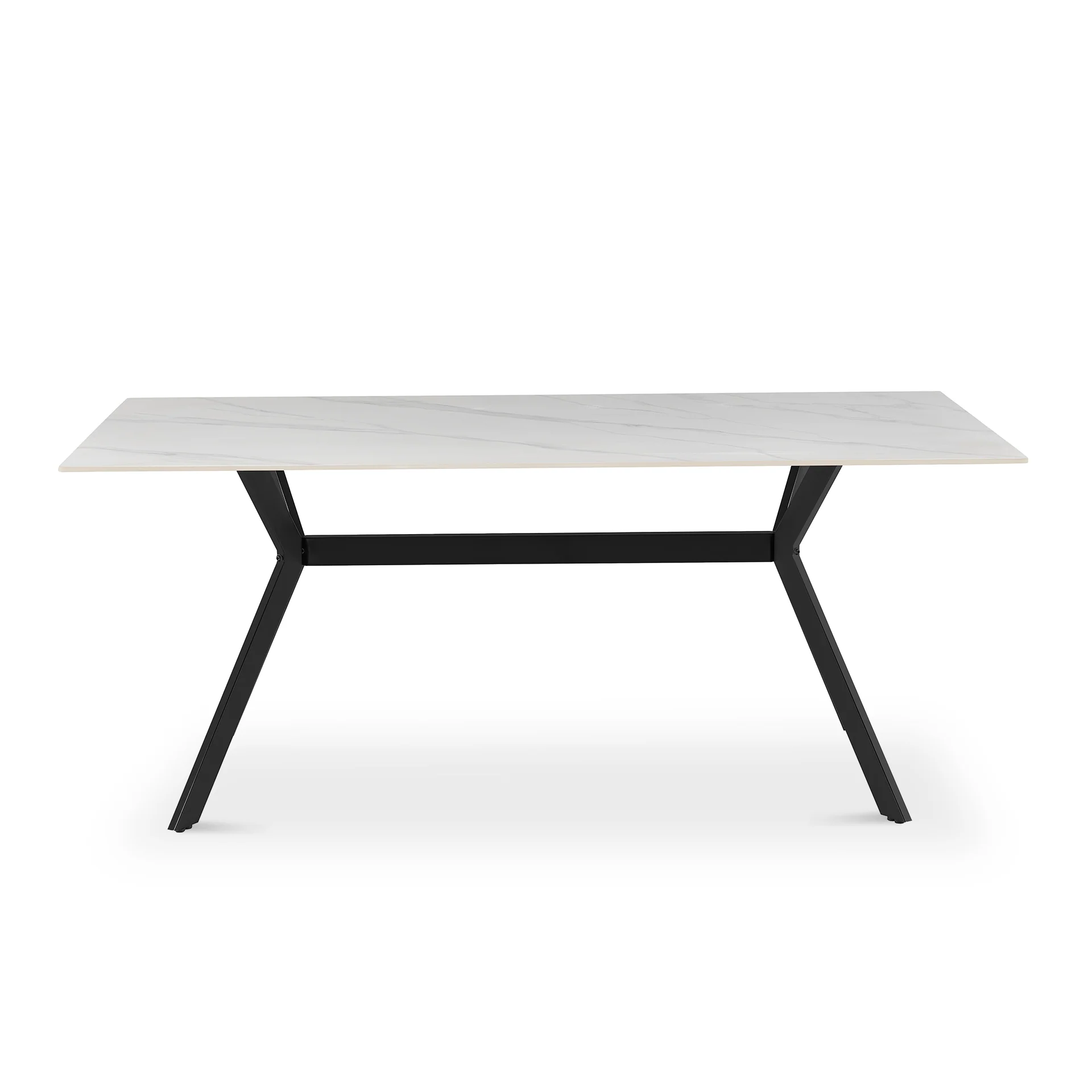 Xenova Rectangle Dining Table 180x90cm - Snow White - Image 9