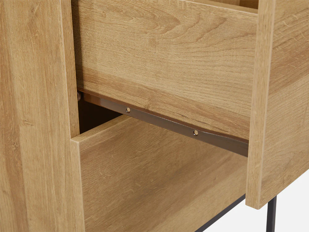 XOAN Wooden Tallboy 4 Drawers - OAK - Image 8
