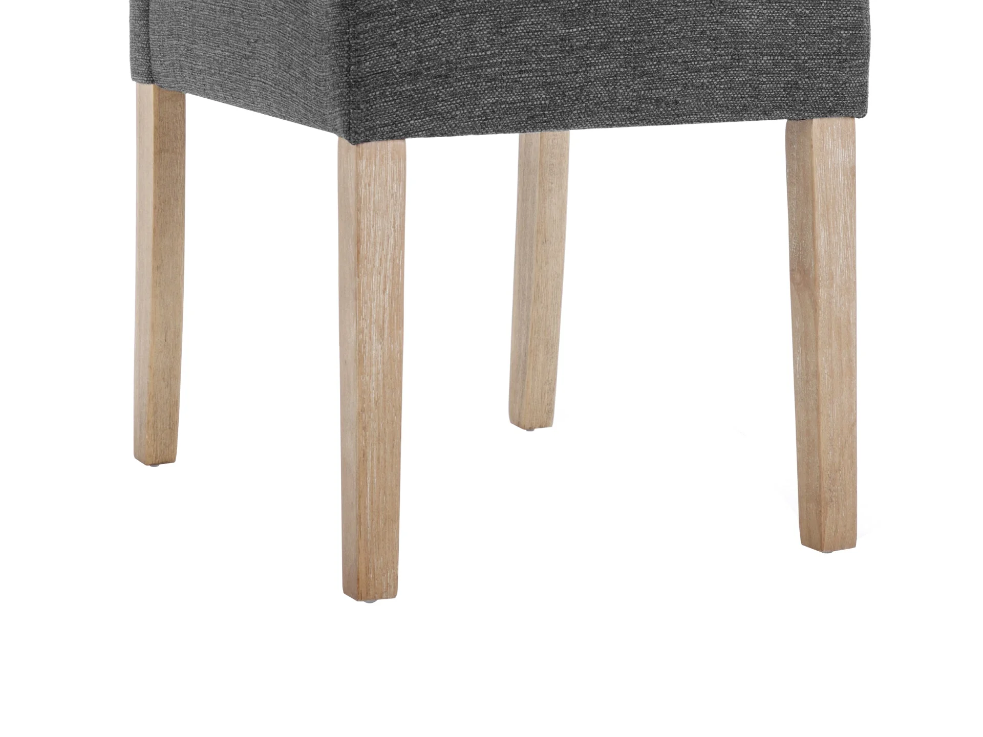 Zoey Upholstered Dining Chair - Set of 2 - Dark Grey - Image 6