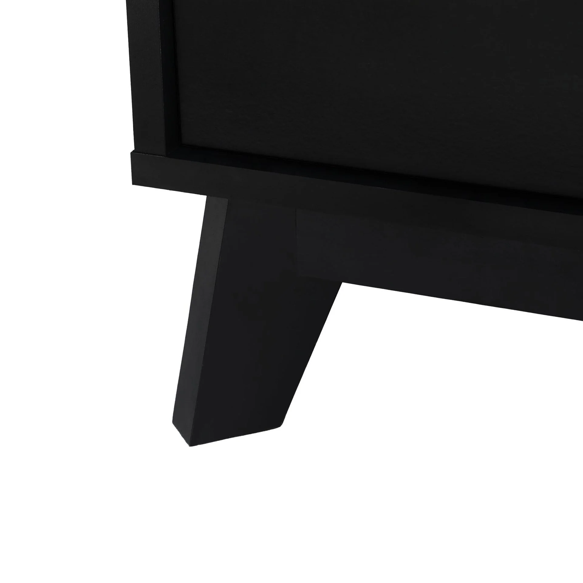 Zora 2 Drawer Bedside Table - Black - Image 14